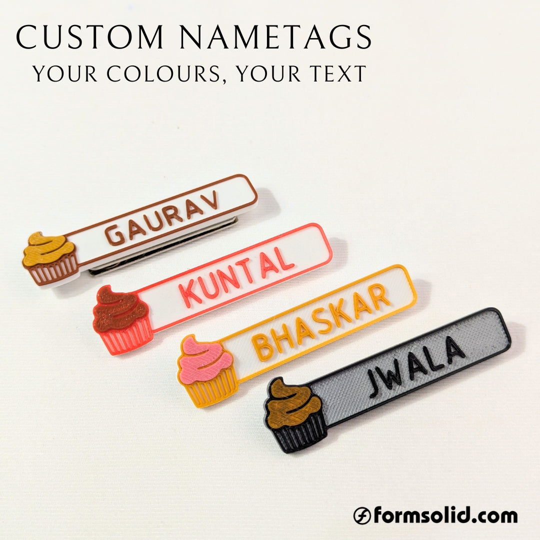 NAME TAG BADGE | Cupcake