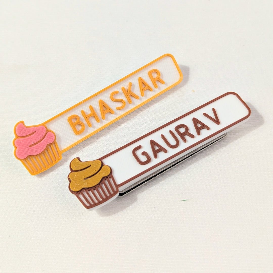 NAME TAG BADGE | Cupcake