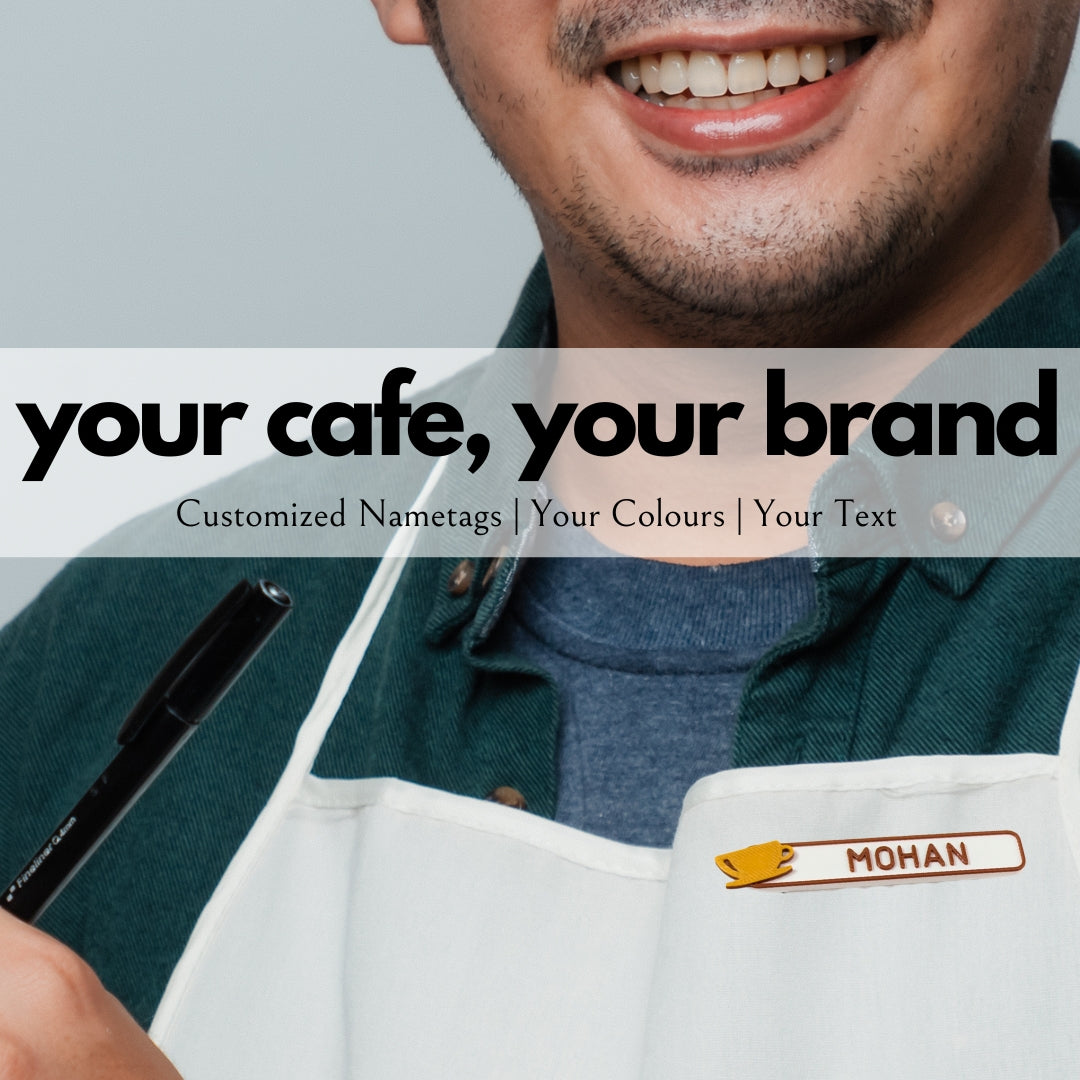NAME TAG BADGE | Cafe | Coffee cup