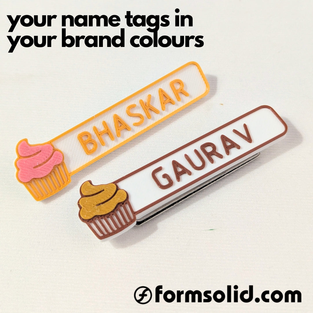 NAME TAG BADGE | Cupcake