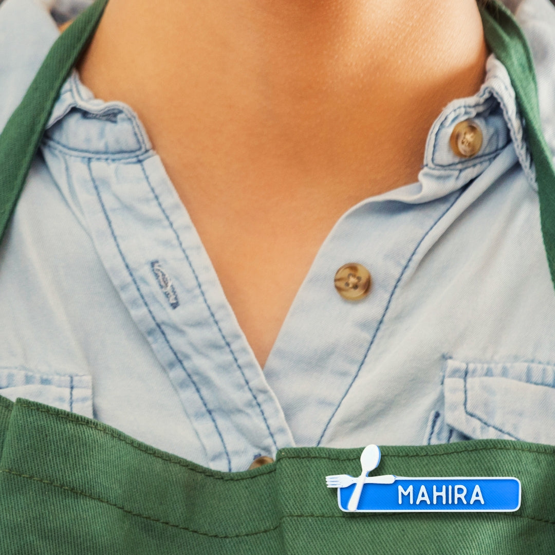NAME TAG BADGE | Cafe | Cutlery