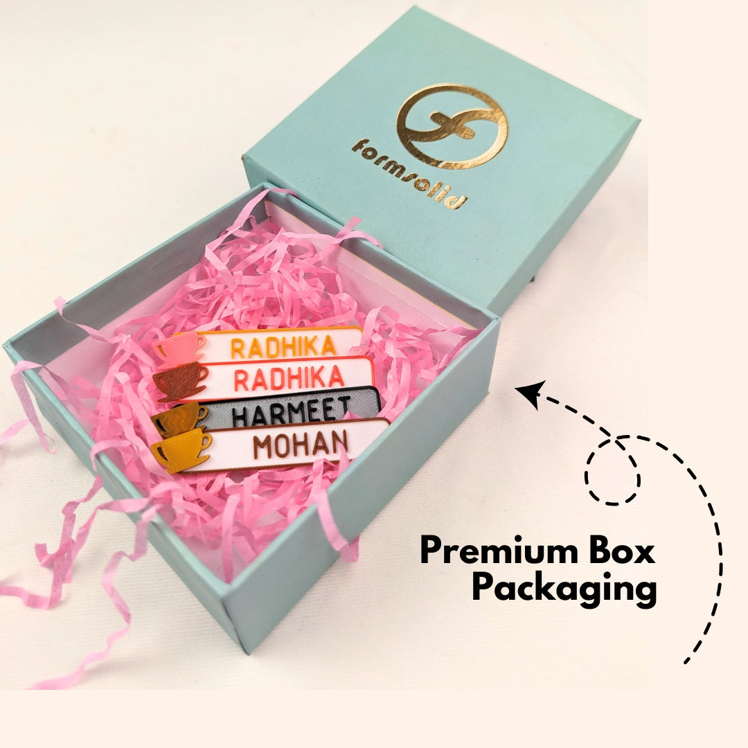 NAME TAG BADGE | Cafe | Coffee cup