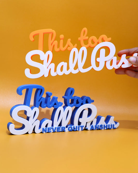 Decor | Text | Motivational | This Too