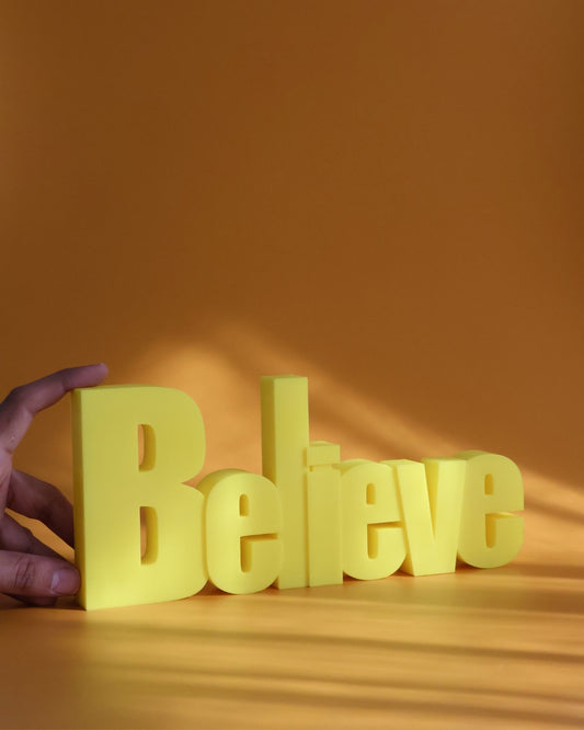 Decor | Text | Motivational | Believe