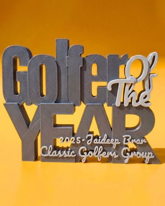 Decor | Text | Golfer of the year