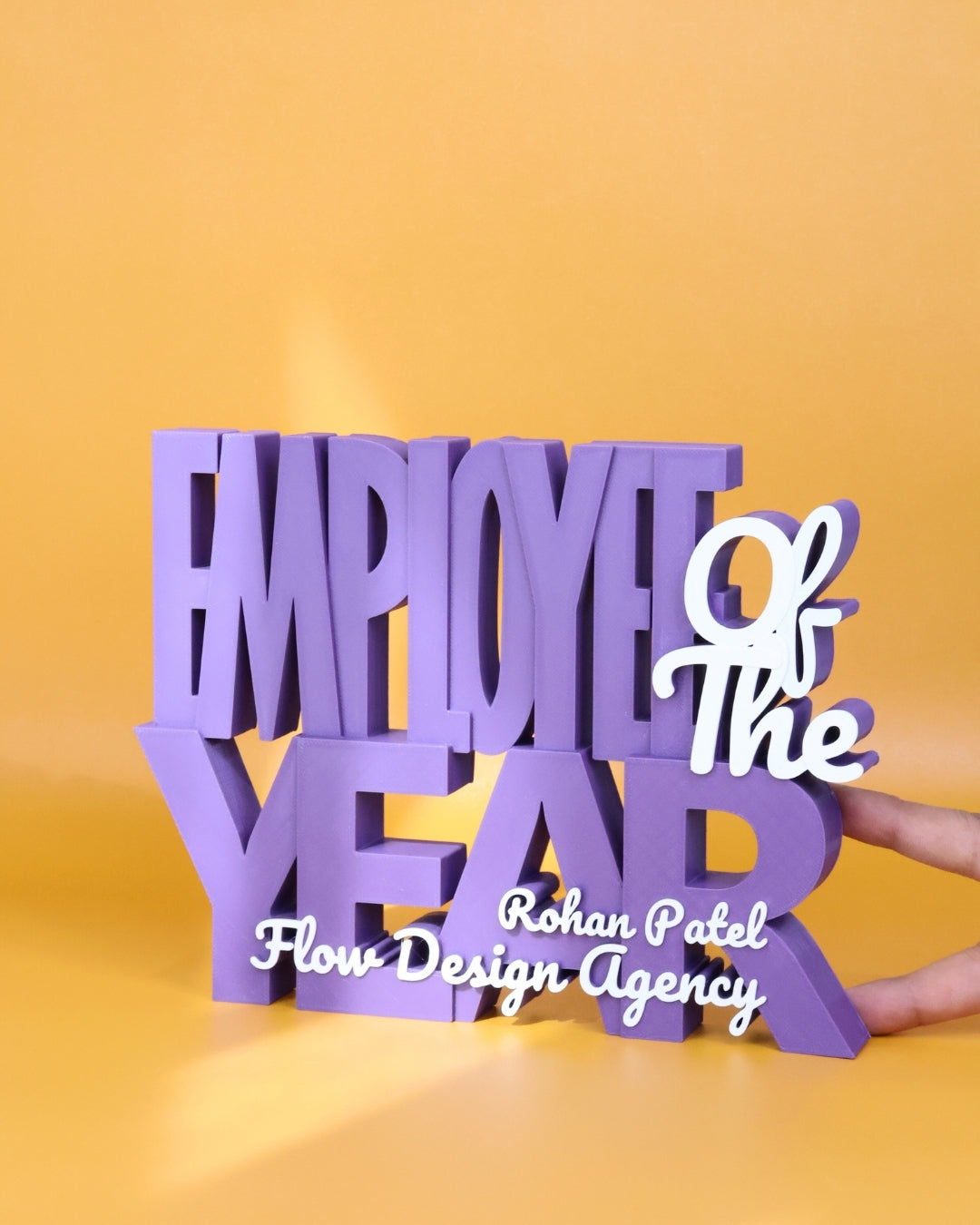 Decor | Text | Employee of the year