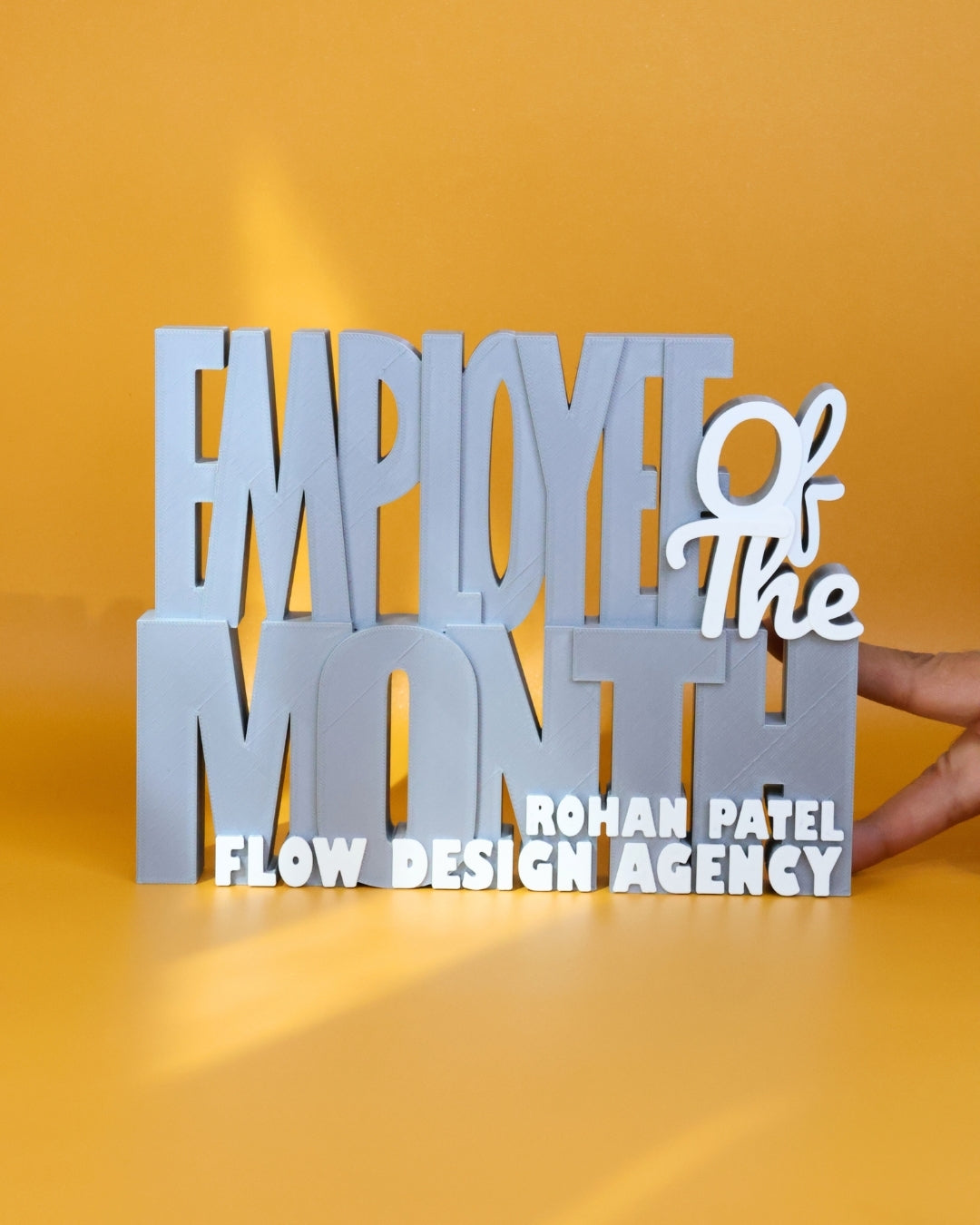 Decor | Text | Employee of the month