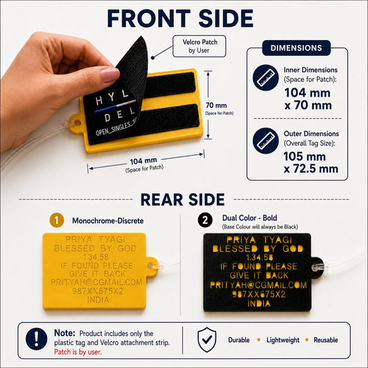 Bag Tag | For your velcro patch