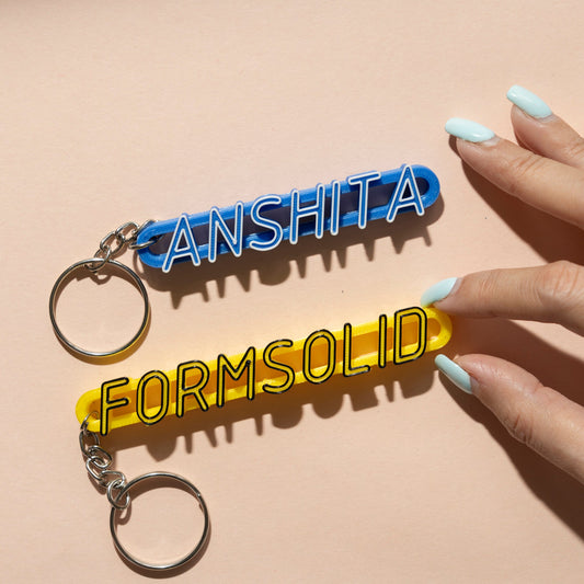 Customizable NEON1 Keychain: The Perfect Personalized Accessory