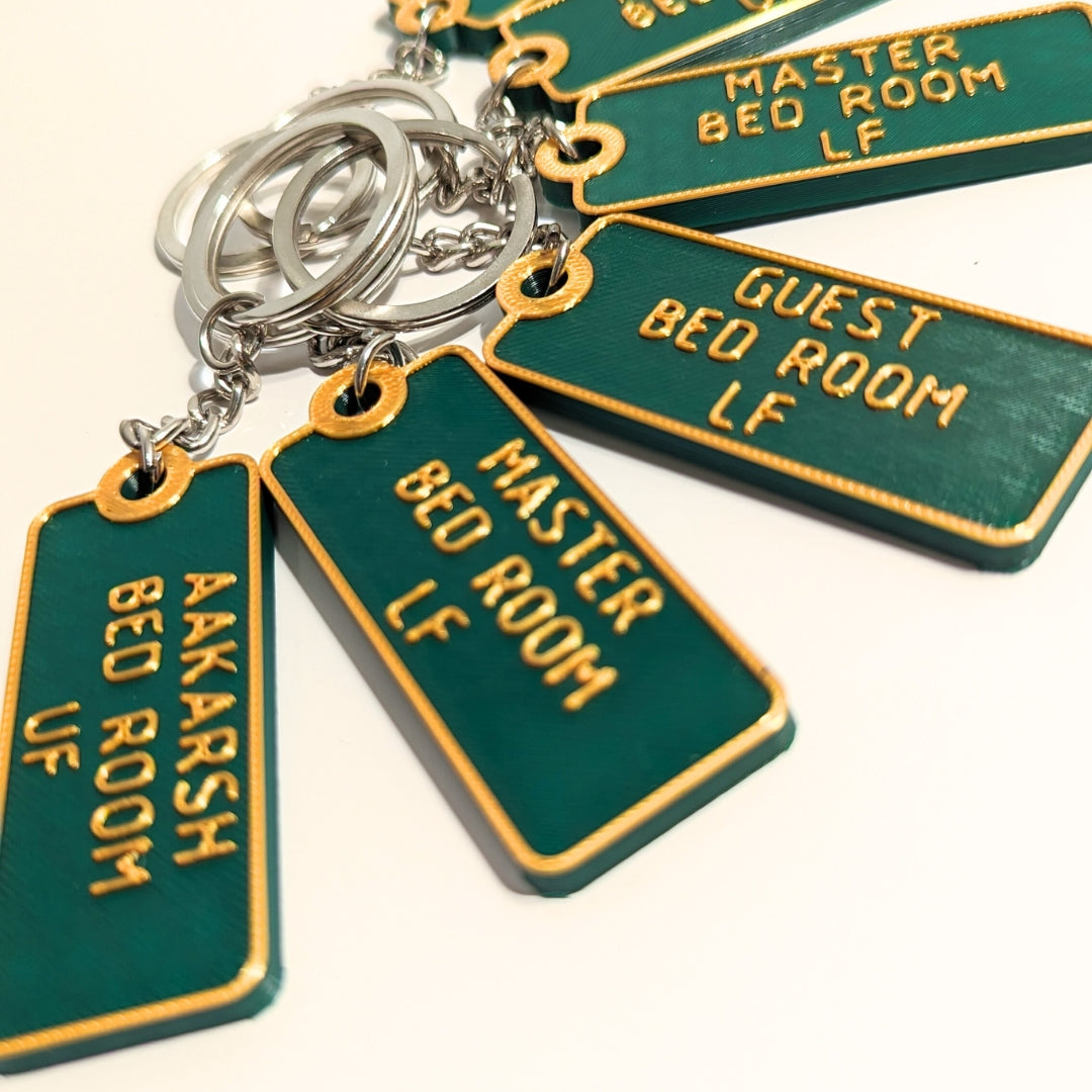 Room Name Keychains