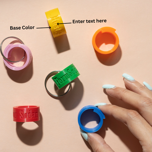 KCR | RING | 23 letters in one line | Starts at Pack of 4