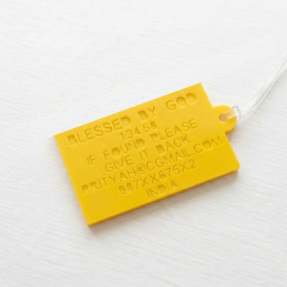 HF- Bag Tag | For your velcro patch | 7 lines