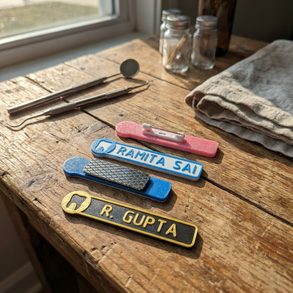 NAME TAG BADGE| Dentist
