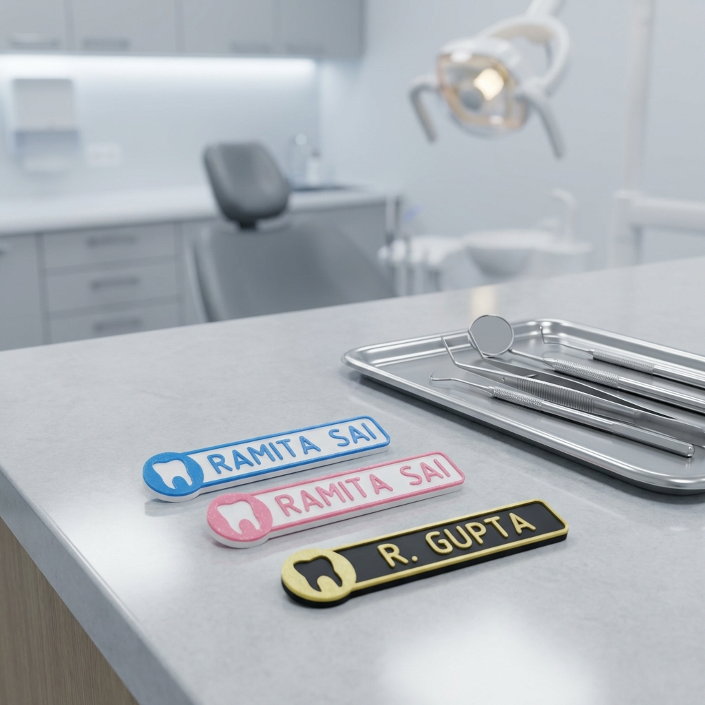 NAME TAG BADGE| Dentist