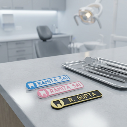 NAME TAG BADGE| Dentist