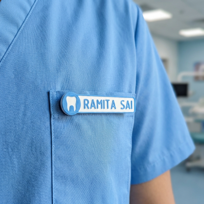 NAME TAG BADGE| Dentist