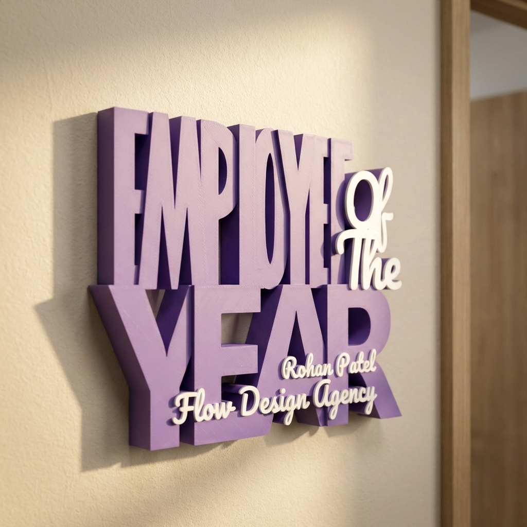 Decor | Text | Employee of the year