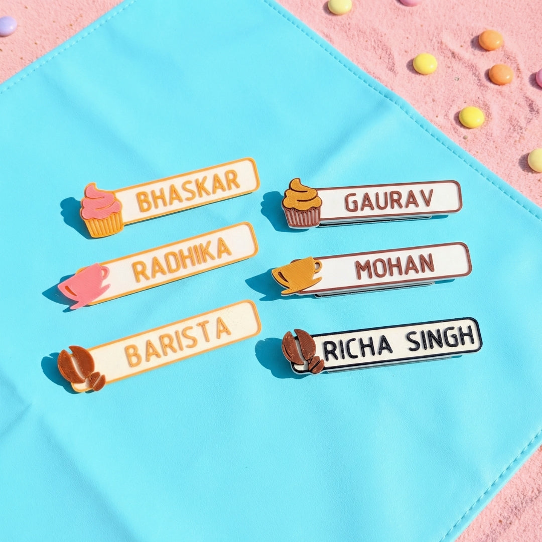 NAME TAG BADGE | Cupcake
