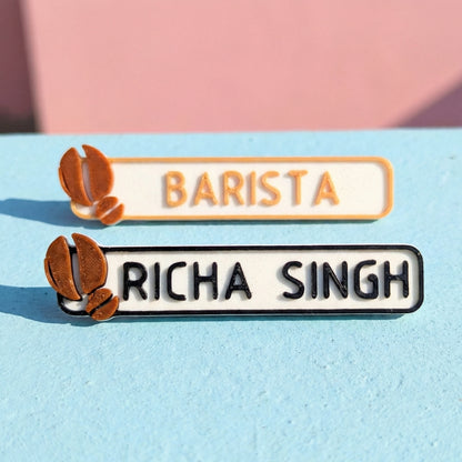 NAME TAG BADGE | Cafe | Coffee bean