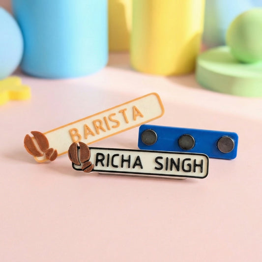 NAME TAG BADGE | Cafe | Coffee bean