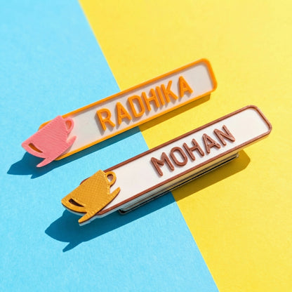 NAME TAG BADGE | Cafe | Coffee cup