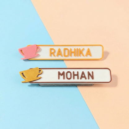 NAME TAG BADGE | Cafe | Coffee cup
