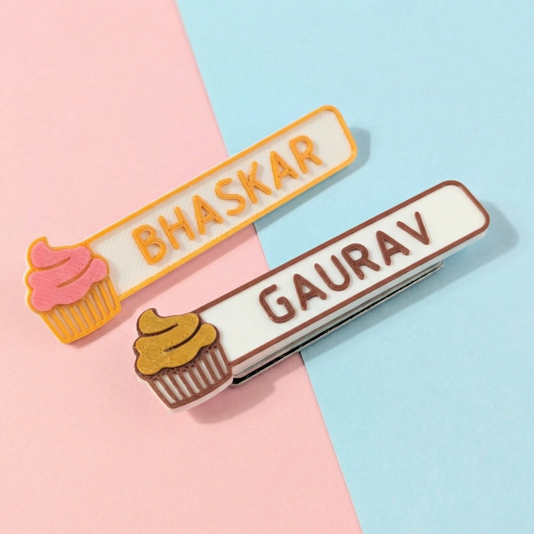 NAME TAG BADGE | Cupcake