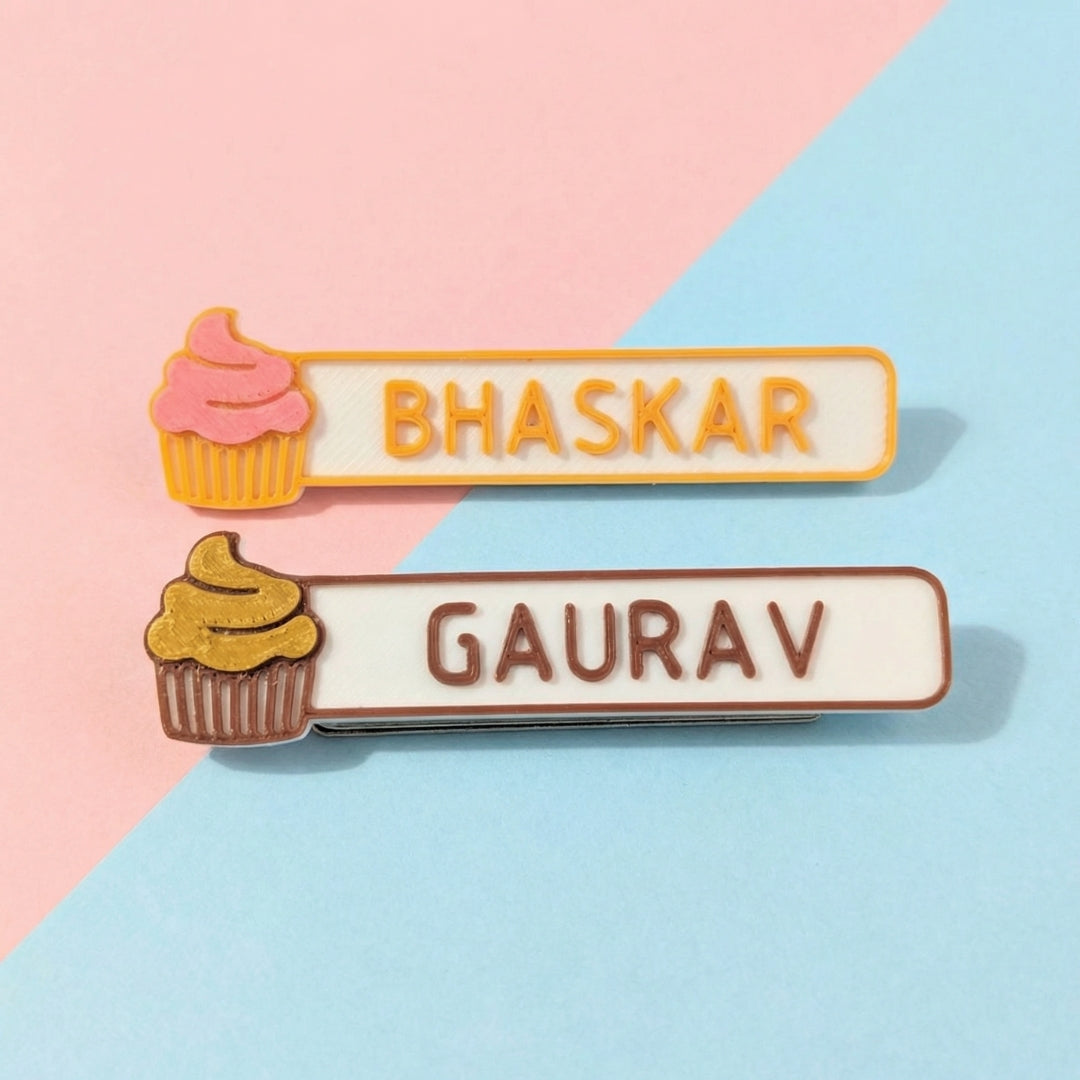 NAME TAG BADGE | Cupcake