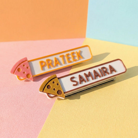 NAME TAG BADGE| Pizza
