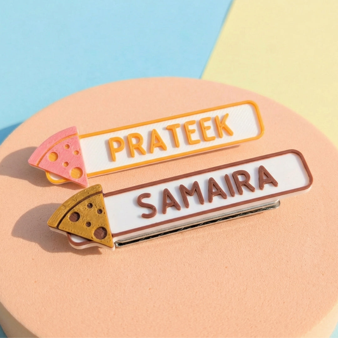 NAME TAG BADGE| Pizza