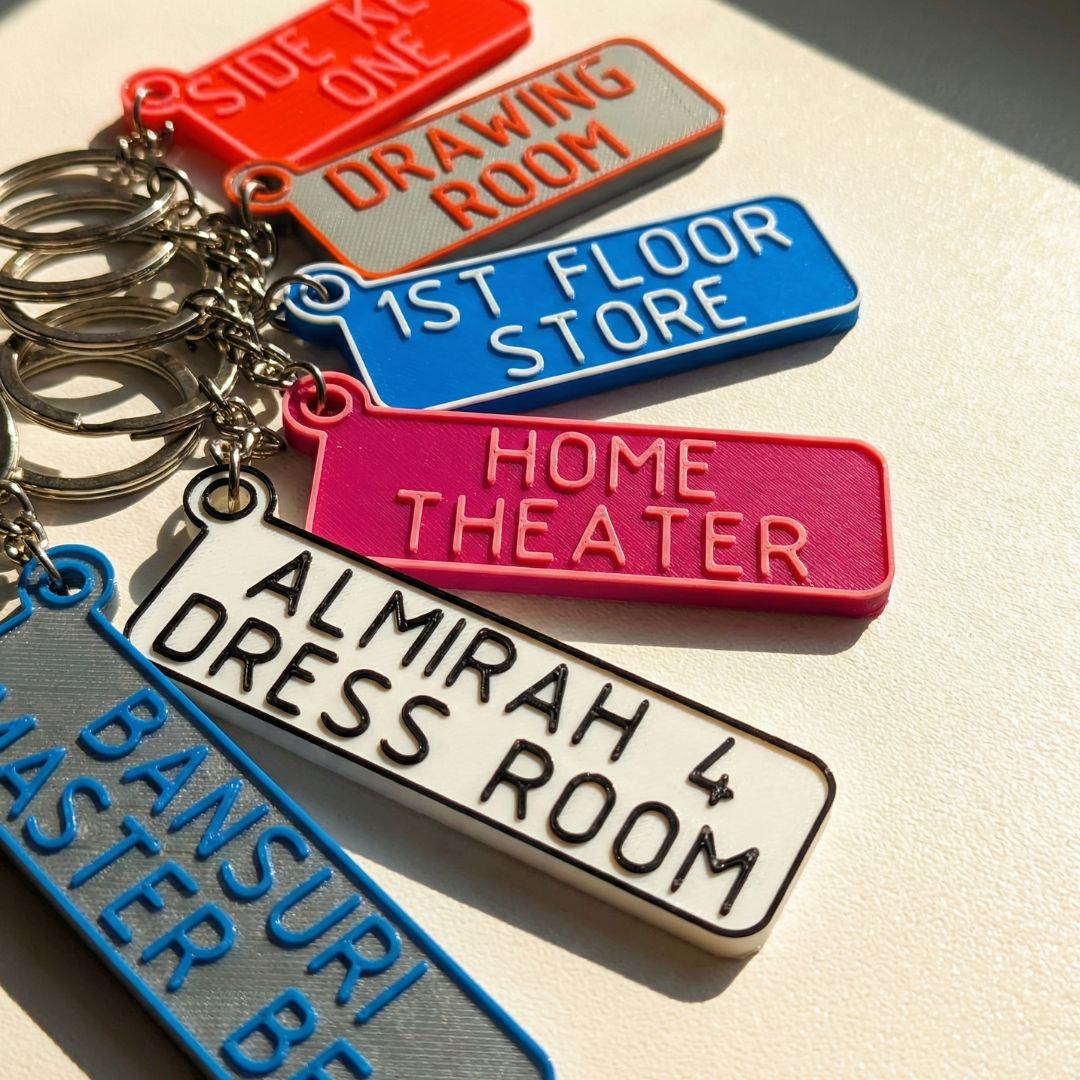 Custom Name Keychains | Different Text on Every Piece | 2 Line Design ...