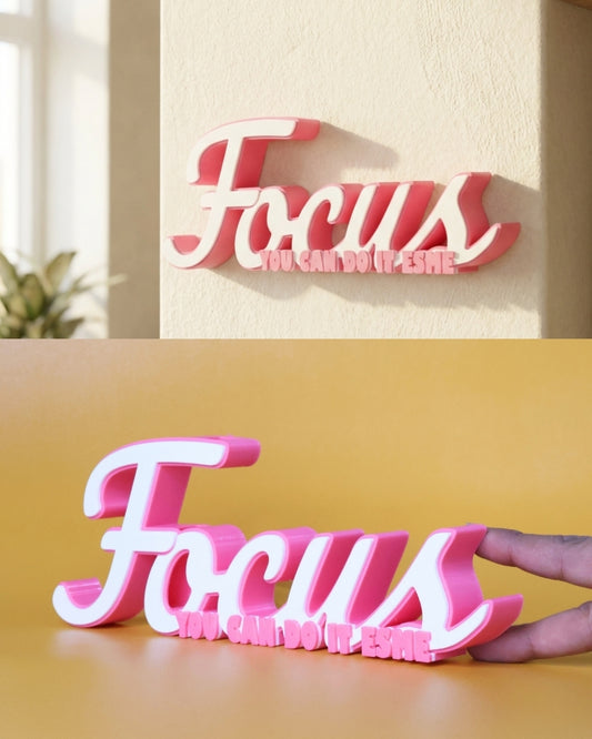Decor | Text | Motivational | Focus