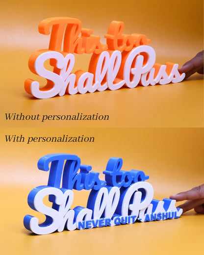 Decor | Text | Motivational | This Too