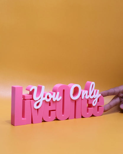 Decor | Text | Motivational | YOLO