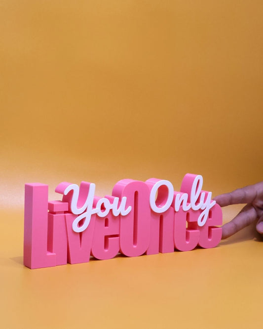 Decor | Text | Motivational | YOLO