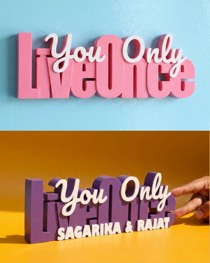 Decor | Text | Motivational | YOLO