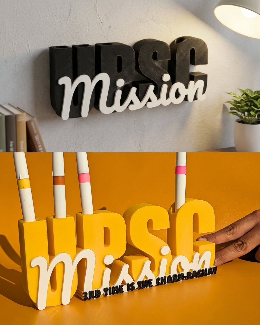 Text Decor UPSC custom colours and text – FormSolid