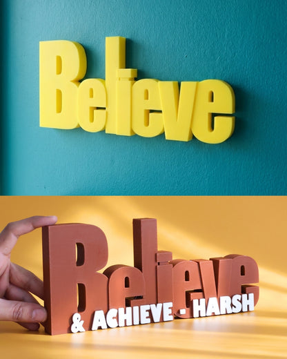 Decor | Text | Motivational | Believe