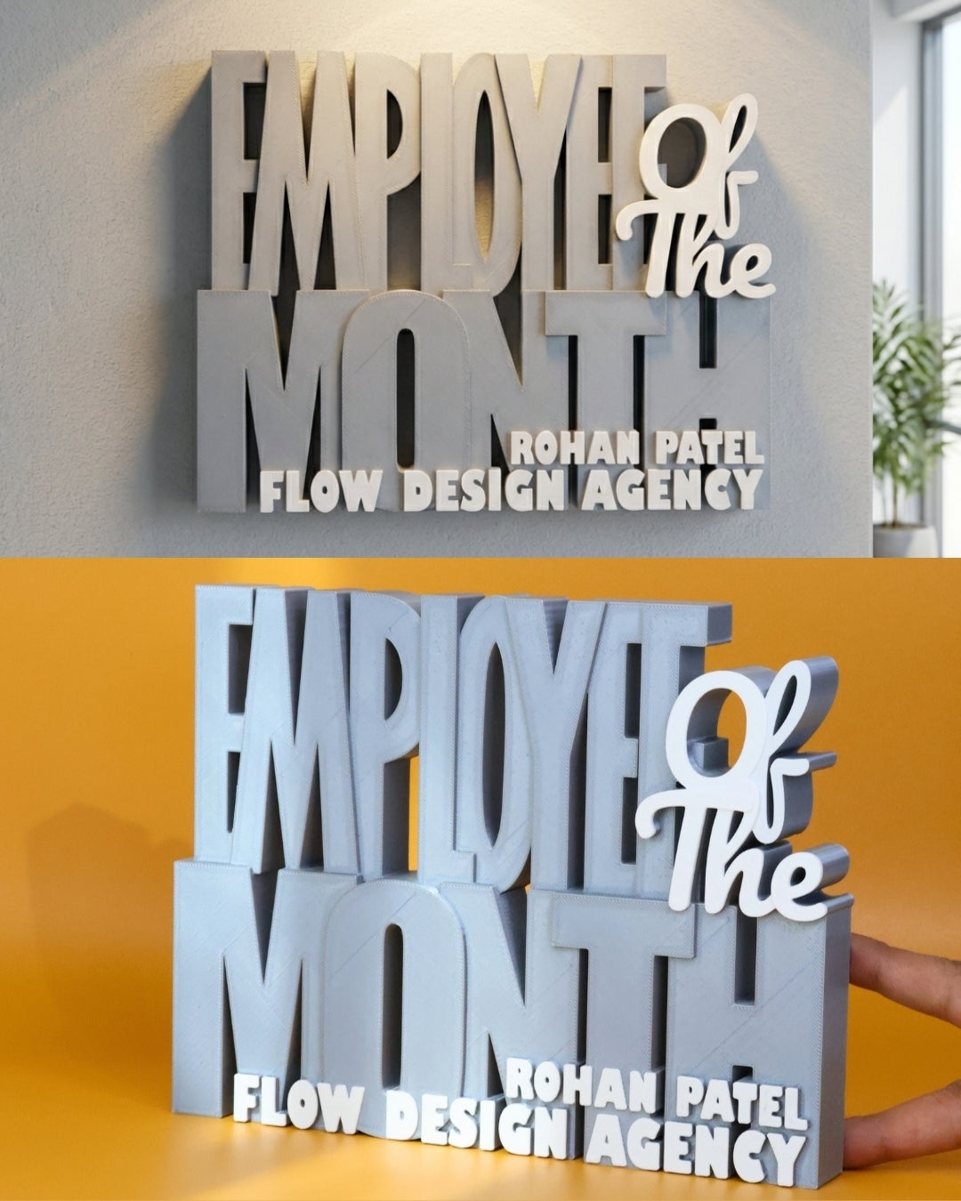 Decor | Text | Employee of the month