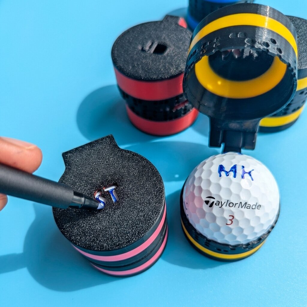Golf | Stencil 2 | Initials + Center Text