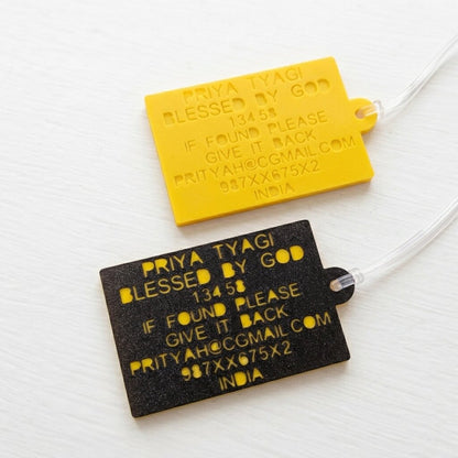 Bag Tag | For your velcro patch