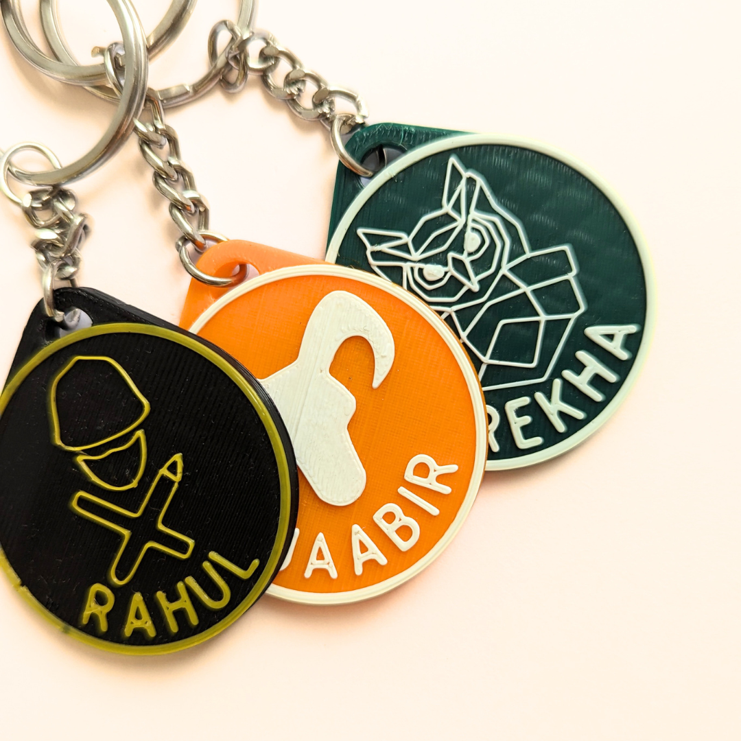 Custom keychains combo PACK of 3 – FormSolid