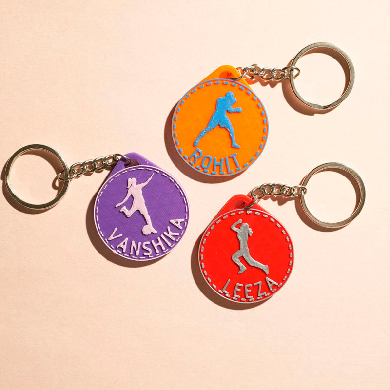 SPORT-KEYCHAIN-pack of 2-customized nametag, keychain and charm ...