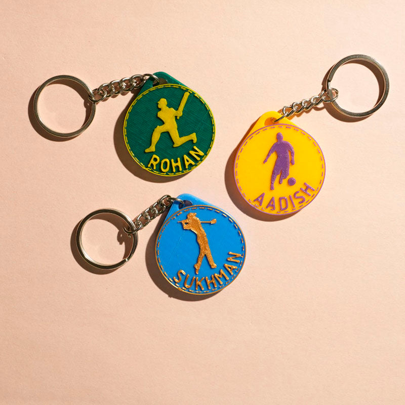 SPORTKEYCHAINpack of 2customized nametag, keychain and charm